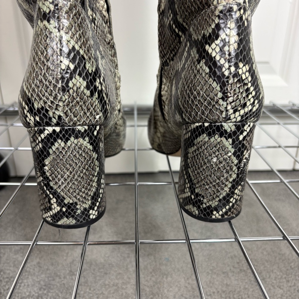Sam Edelman Green Python Pattern Tall Boots - image 6